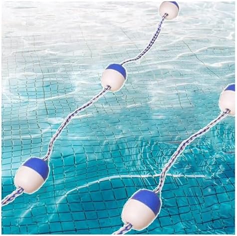 Swimming Pool Safety Rope & Float Kit - Lightweight Divider for Swimming Lanes, Family Pool Protection, Durable Buoy for Enhanced Safety & Visibility
