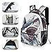 Snbidmk Shark Backpack for Boys Cartoon Animals Bookbag Lightweight School Backpacks Fashion Casual Travel Back Pack for Kids Adult