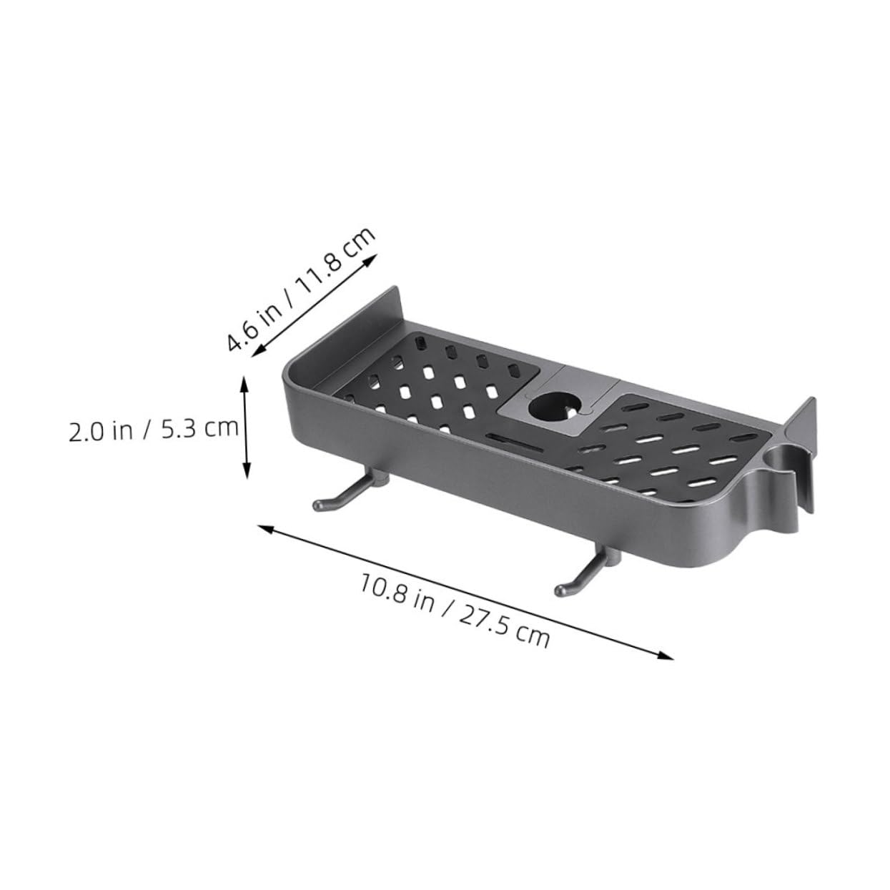 Alipis 4 Mensole Porta Sapone Da Doccia Porta Shampoo Organizer Per Doccia Elegante Senza Foratura Stile Moderno
