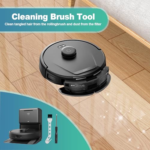 Image of 18 Pack Replacement Parts for eufy L50, L60 Robot Vacuum Series Robot Vacuums Accessories Kit, 1 Roller Brush, 4 Pack Filters and Sponges, 6 Side Brushes, 6 Duct Bags and 1 Rollin Brush Guard