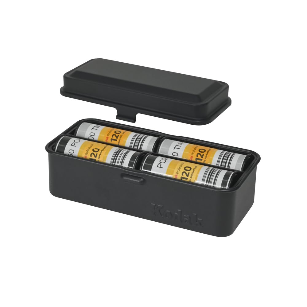 KODAK 120/135 Étui pour 8 Rouleaux de 120 Films / 10 Rouleaux de Film 35 mm - Boîtier en Acier rétro pour Trier et protéger Les Films