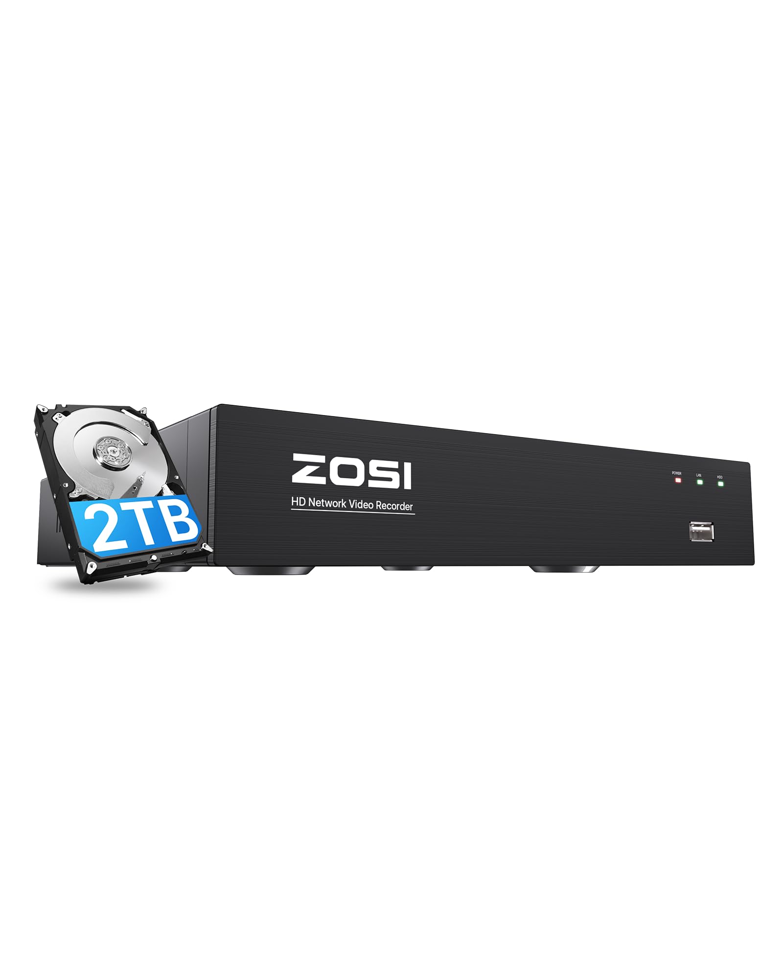ZOSI 1080P 8ch 1tb ai機能防犯カメラレコーダー ZOSI 防犯レコーダー 8ch 2tb hdd 800万画素 poe防犯レコーダー