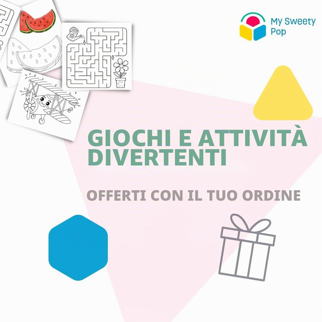 My sweety pop | Set di articoli per la scrittura One Piece 7 pezzi | Kit di articoli scolastici per bambini con portamatite, gomma, righello, temperamatite e 3 matite | Idea regalo per anniversario