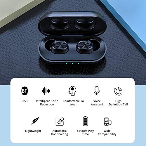 pedkit TWS Wirelessly BT5.0 Fone de ouvido duplo com caixa de carga Mini fones de ouvido esportivos