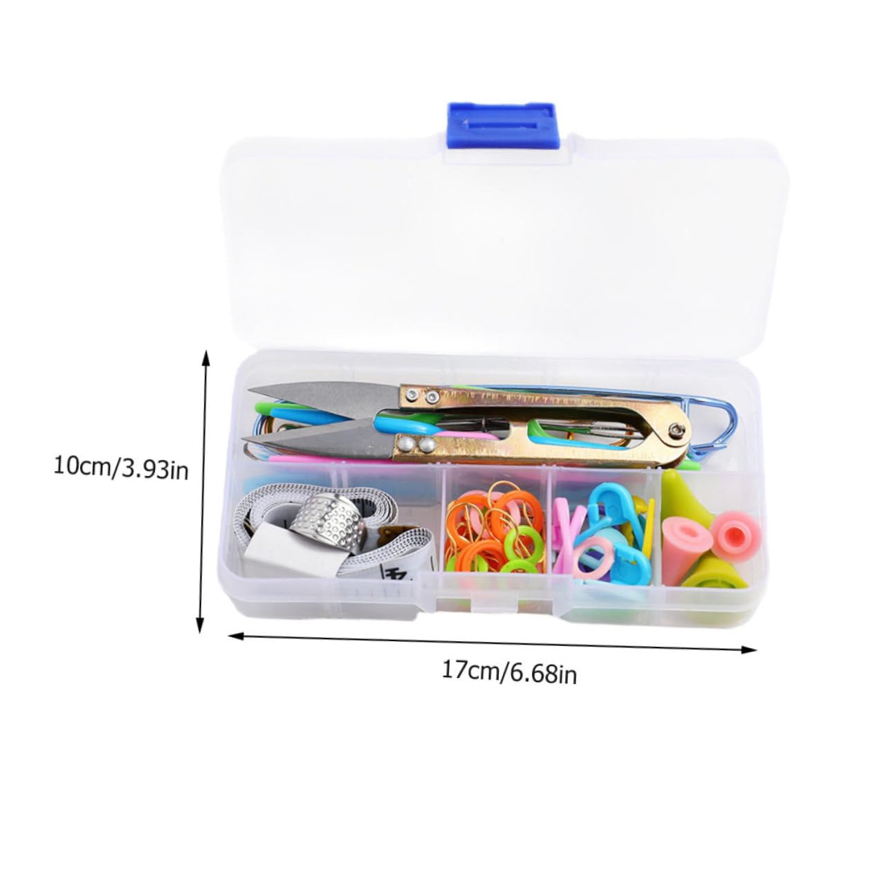 HOMSFOU Complete Knitting Tools Accessories 58pc Tailor Tool Set Knitting Supplies Kit for Beginners Lovers Yarn Holder Stitch Holders