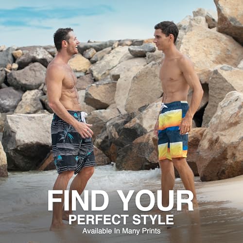 Image of Kanu Surf Men's Big Viper Extended Size Stripe Swim Trunk