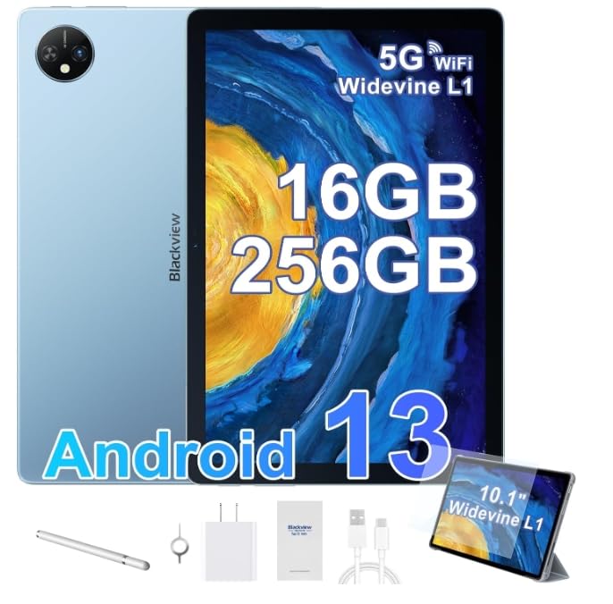 🎄[📷13MP Fotocamera+🔋7680mAh+🔈2 Altoparlanti +3,5mm jack per cuffie] 🎄Fotocamera da 13MP, sia le foto che i video sono chiari e vividi.Il jack per cuffie da 3,5 mm consente di caricare o ascoltare musica senza interferenze.Dotato di una batteria ad alta capacità da 7680mAh e di un'eccellente gestione per realizzare un uso prolungato, che consente di godere di video, giochi, e-book, musica, ecc. senza limiti di tempo.Con 2 stereo,l'intera frequenza è delicata e vibrante con toni più puri.