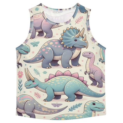 susiyo Dinosaurs Boys Sleeveless Tank Top Girls Athletic T Shirt