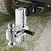 VEVOR Adjustable Trailer Hitch, 8-Inch Drop Hitch, Tri-Ball Mount for 2-Inch Hitch Receiver, Trailer Ball Size 1-7/8