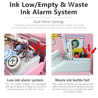 B btransfer A3 M1630 Pro DTF Printer Bundle Auto Maintenance&Cutter for T-Shirt Direct to Film Printing,White Ink Circulation Heat Transfer Home Use Machine for Fabric(Printer,Oven,Laptop,Supplies)