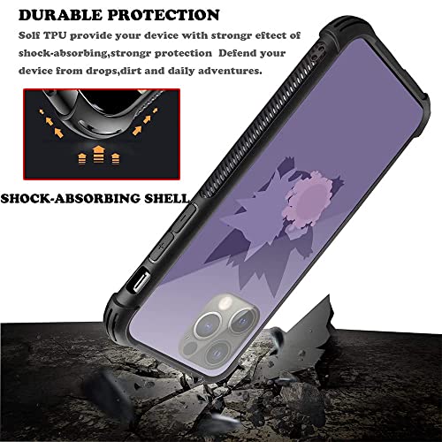 Djsok Iphone 13 Pro Case Anime Pocket Elf Pattern For Boy Girl,Hard Glass Anti-Scratch Cover With [6Ft Drop Tested] Shockproof Non-Slip Tpu Soft Frame Compatible With Case Iphone 13 Pro-6.1Inch #TOP4