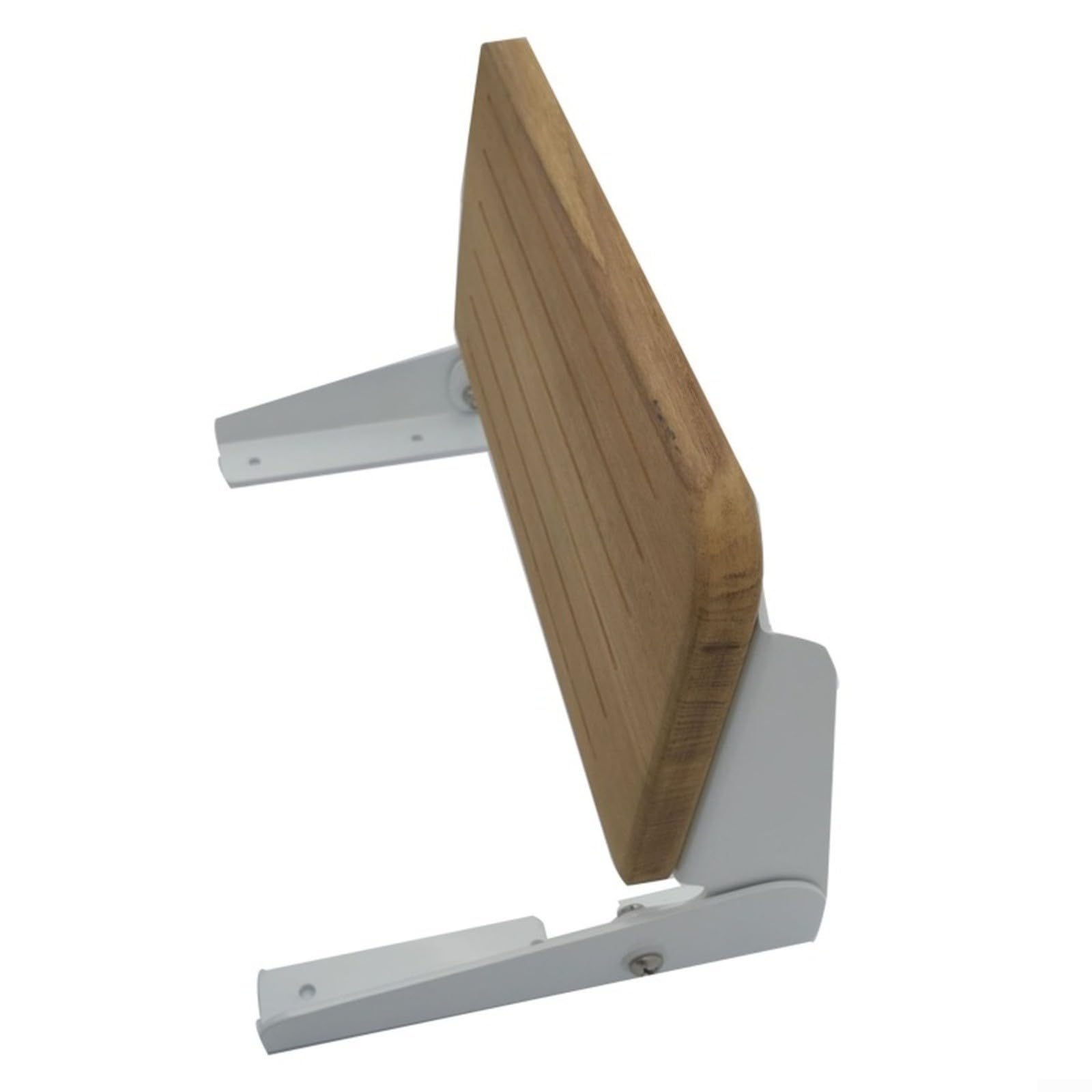 Plataforma plegable de aleación de aluminio con inserciones de madera de