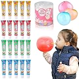 BolianOvi 20Pcs Plastic Bubbles Blow Plastic Bubbles Toys Large Bubble Balloons for Schools Party...