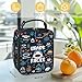 SJEFOJ Shark Lunch Box for Men Women, Insulated Lunch Bag for Men, Thermal Lunchbox for Man, Cooler Lunches Tote Bag for Man Adult Cartoon Shark Faces Reusable Leakproof Portable Work Office Picnic