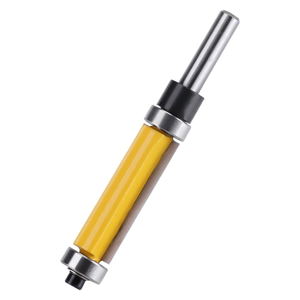 Fdit Flush Trim Router Bits Top Bearing Router Bit 1/4" Shank Straight Router Bit Carbide Tipped Woodworking Tool