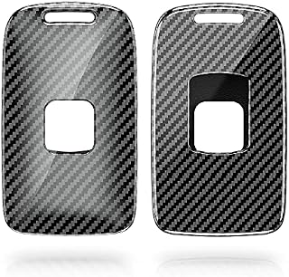 kwmobile Etui na kluczyki samochodowe kompatybilne z Renault z 4 przyciskami Smartkey (tylko Keyless Go) twarda oprawa, etui na klucze, czarne włókno węglowe
