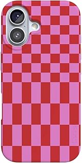 Casely iPhone 17 Case | Vibe Check | Pink Checkerboard | Compatible with MagSafe | Classic Ultra-Slim Design