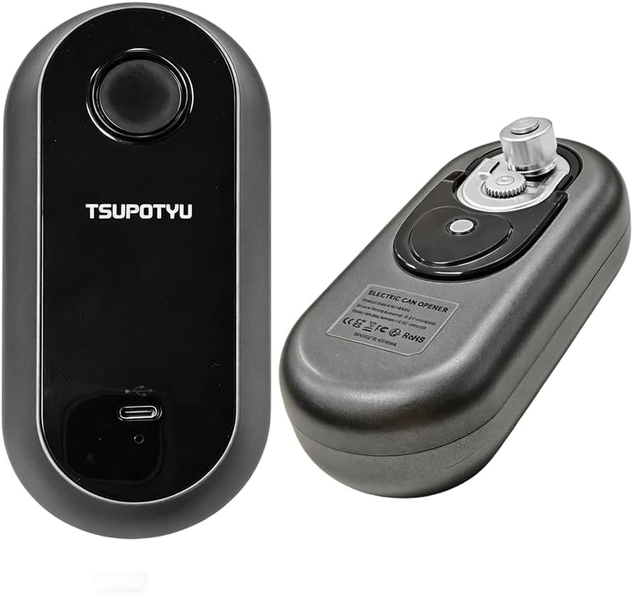 Rechargeable Auto Electric Can Opener, USB Charging, Smart Single-Touch Automatic Can Opener, Hands Free, Auto Stop, Smooth Edge, Perfect for Seniors,Women Men at Home, and Travel