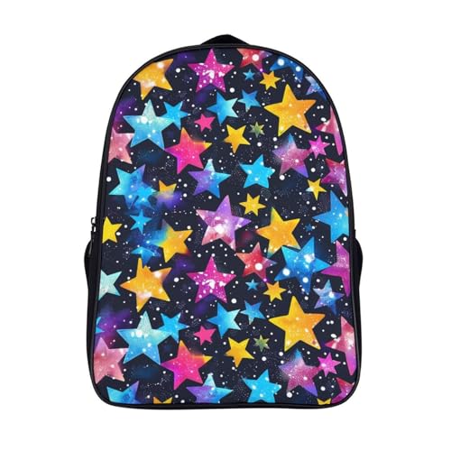 Mochila escolar de estrellas con impresión 3D resistente para estudiantes
