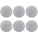 Photo Gallery zeller set di tovagliette cut out , confezione da pezzi, in pvc, rotondo, argento Photo Gallery zeller set di tovagliette cut out , confezione da pezzi, in pvc, rotondo, argento