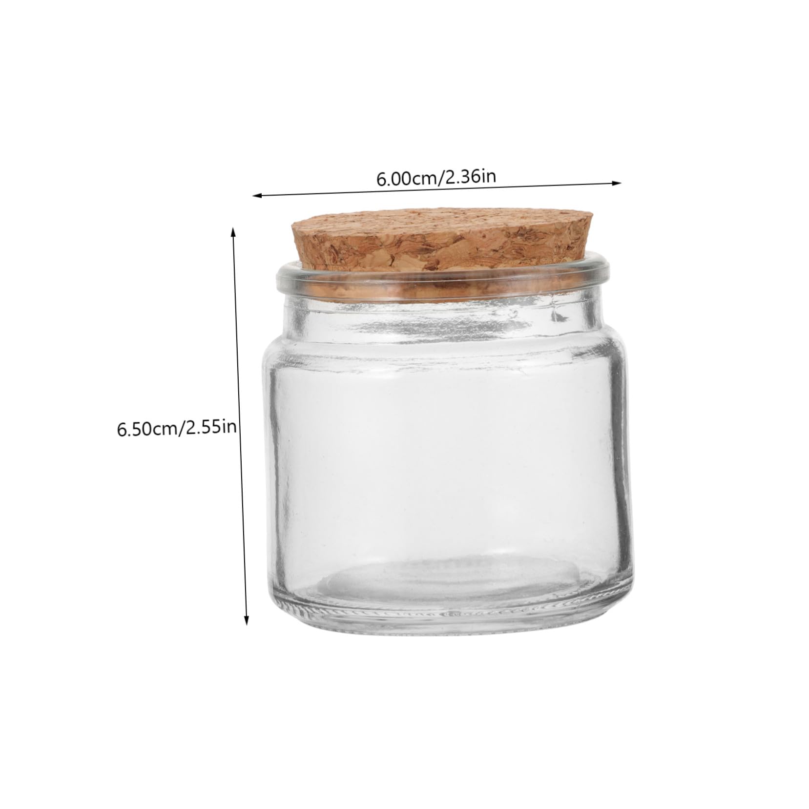 Gatuida 8 Stück Kerzendosen aus Glas mit Holzdeckel Vielseitige Durchsichtige Kerzenhalter für Haushalts und Schlafzimmerdekoration zur Aufbewahrung und Kerzenherstellung