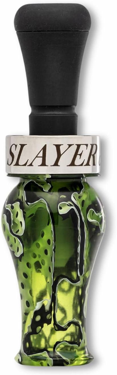 DUBAR Mallard Duck Call | Double Reed | True to Life Sound | Perfect for Veteran Callers | Elegant and Sleek Design | Mallard Hunting Call | Duck Hunting Accessories | Green Marsh