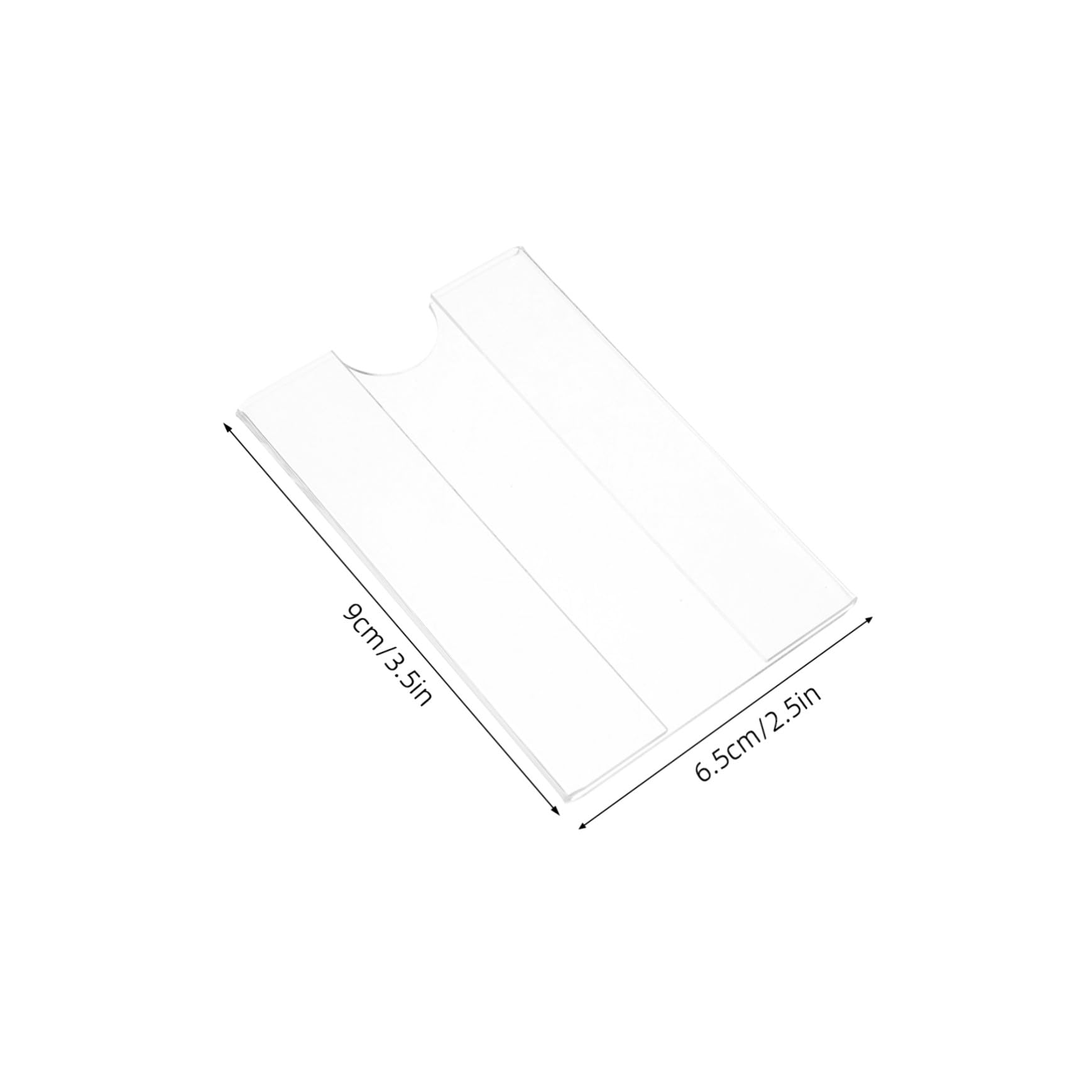 STOBOK Preisschildhalter Preisanzeigehalter Acryl 30 Stück zur Wandmontage Transparente mit Klarem Design Installieren für Supermarkt und Einzelhandel
