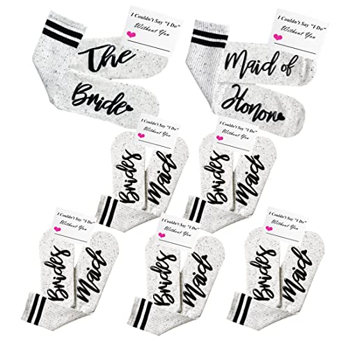 PAIXUN Bridesmaid Gifts For Women Wedding Gifts Proposal Set Bachelorette Party Favors Decorations Bride Socks