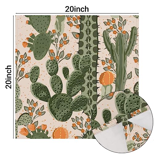 Set de 4 Servilletas de Tela Temática Cactus 20x20 pulg miniatura 7