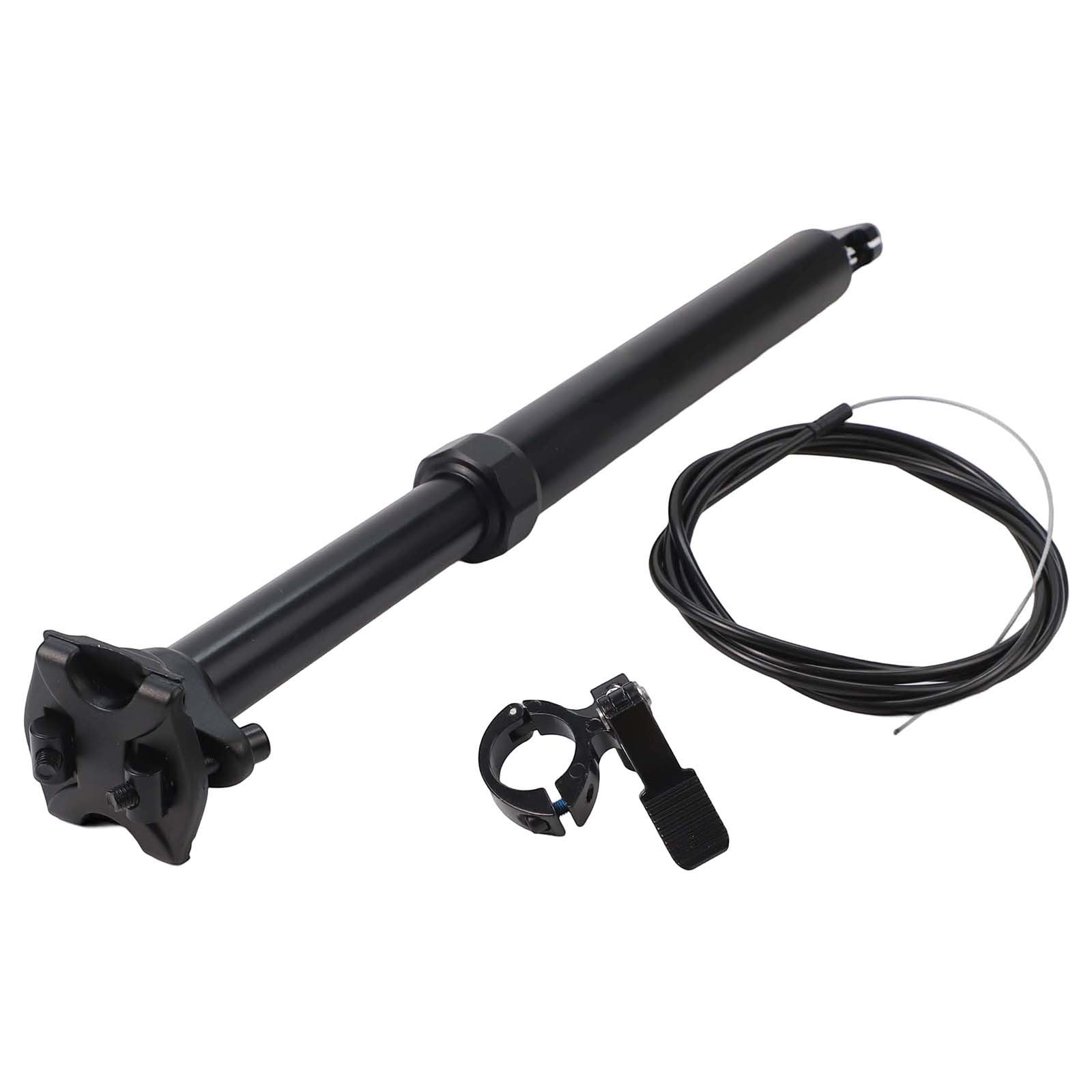 Dropper, reggisella da 30,9 mm per cavo interno, in lega di alluminio, telescopico, con telecomando, per mountain bike, bici da strada, colore nero
