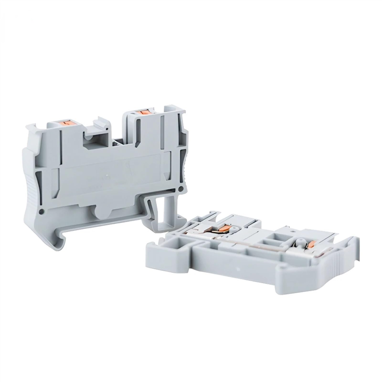 Connecteurs de bornier sur Rail Din PT-6, 10 pièces, Ressort enfichable, Alimentation sans vis à Travers Le conducteur de connecteur de Fil PT6(Blue)
