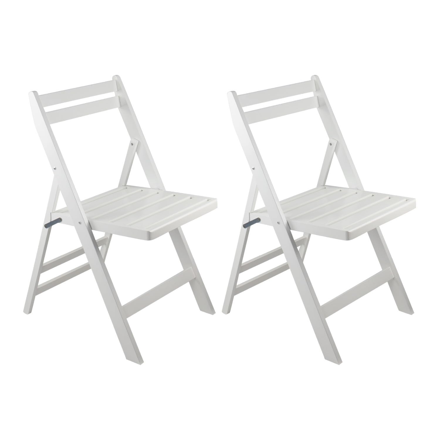Orion91-Silla de Comedor Plegable (Pack 2),Madera de Bambú,Salón,Cocina,Portátil,Estilo Moderno,Dimensiones 42.5x47.5x79cm (LargoxAnchoxAlto),Carga Máx. 90kg,Variedad Colores,Blanco Roto