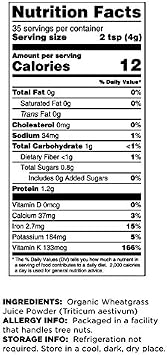Terrasoul Superfoods Organic Wheat Grass Juice Powder, 20 Ounces - USA Grown