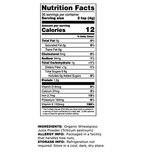 image for Terrasoul Superfoods Organic Wheat Grass Juice Powder, 10 Oz (2 Pack) 