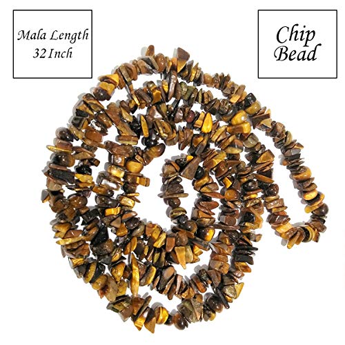 Image of Reiki Crystal Products Certified Natural Crystal Stone Chip Mala Necklace Collection for Men & Women, Reiki Energized Gemstone Jewellery for Meditation, Yoga, Spiritual Styling & Everyday Wear, Multiple Stone Variants
