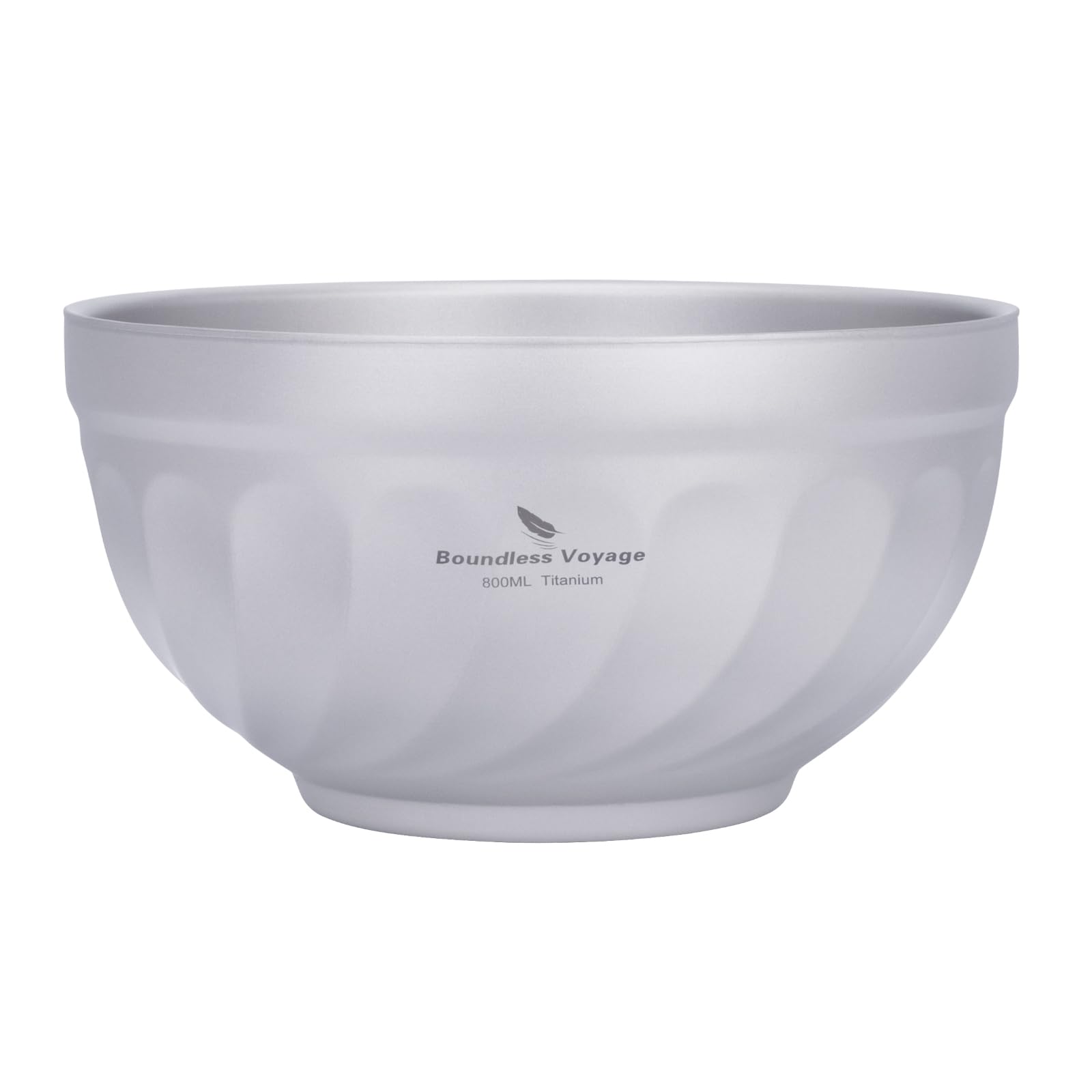 iBasingo 800ML Titanium Double Wall Insulated Bowl Lightweight Camping & Travel Bowl for Soup, Oatmeal, Ice Cream Durable Portable Tableware for Outdoor, Picnics & Home Use Ti1169T