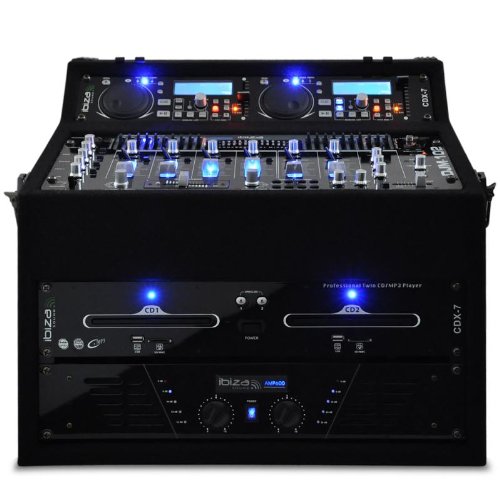 AUNA Set DJ PA Rack Terra Titan 2000W - pour 400 Personnes