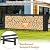 CADUKE 8ft Firewood Rack with Cover, Heavy Duty Fire Wood Rack Outdoor & Indoor, Firewood Storage Log Rack with Weather Resistant 600D Oxford Fabric Cover