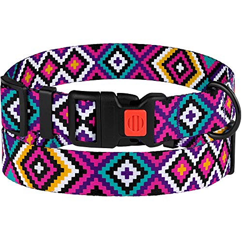 CollarDirect Aztec Hundehalsband Verstellbare Nylon Tribal Muster Geometrische Haustier-Halsbänder für Hunde Klein Mittel Groß Welpe Zubehör