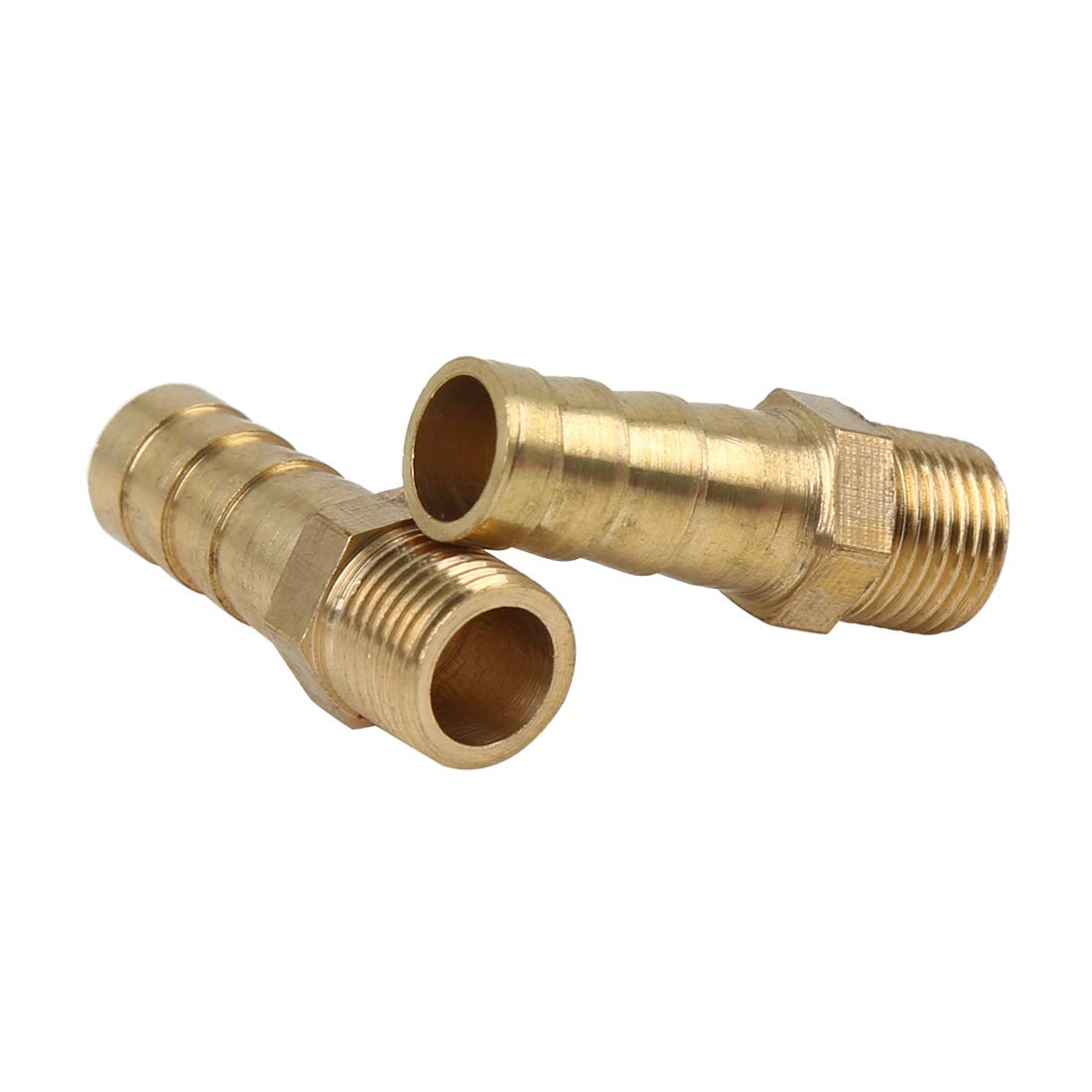 Raccord Cannelé 4,5mm ID X 1/8 NPT Mâle Laiton X AUTOHAUX - Lot 5 Pièces