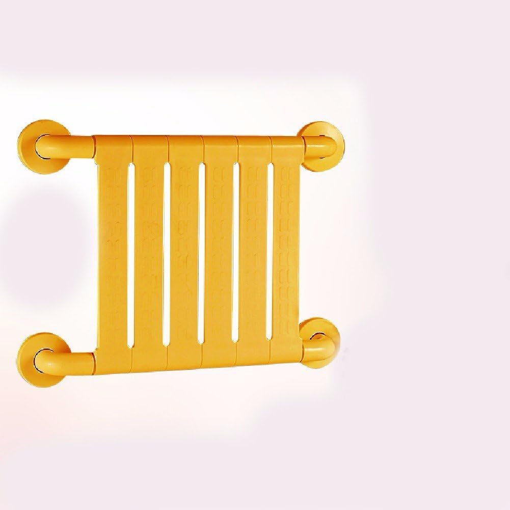Bathroom folding stool, chair, shower stool, toilet skid proof bath wall chair, shoe changing wall chair,yellow