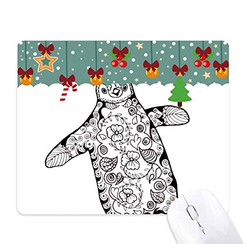 Tapis de souris pingouin mignon sketch pour bureau et jeu PC