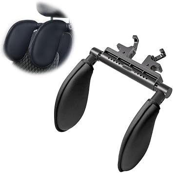 Car Headrest Pillow for Mercedes Benz G-Class 2000-2025, Adjustable Head Neck Support Pillow with Hook, U Shaped Travel Car Sleeping Pillow for Seat Headrest with Poles,B