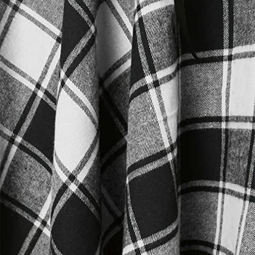 Skater Dresses for Women,Summer Casual Lace-up Gingham Tank Dress High Waist Pleated Dress for School Girl3