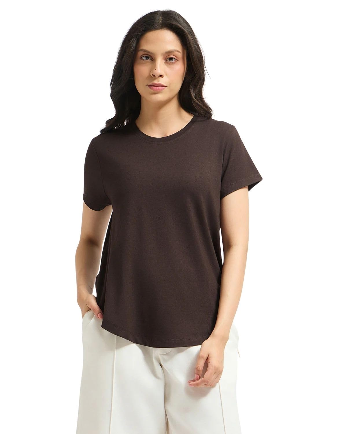 Wellbi Bamboo Women’s Tshirt – Ultra-Soft, Breathable & Sustainable | Premium Cotton Blend for Supreme Comfort | Stylish & Eco-Friendly T-Shirt for Women | Tshirt Women Cotton-image-4
