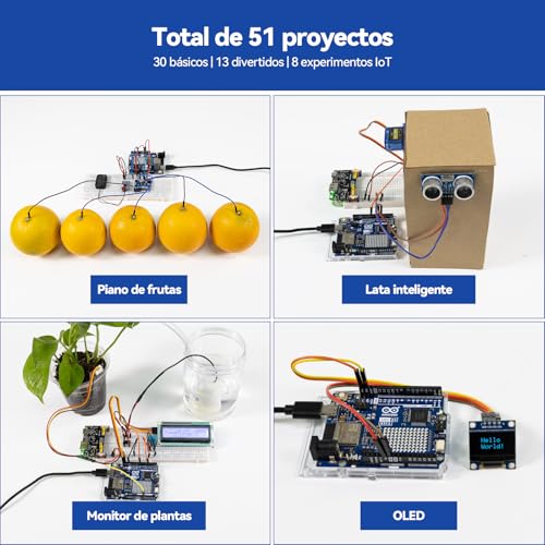 Kit Explorador Arduino Uno R4 WiFi con video tutoriales para aprender sin frustración 4