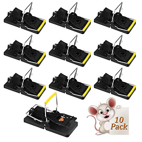 Preisvergleich Produktbild Zorara Mäusefalle, 10er Set Professionelle Rattenfalle Wiederverwendbar Wirksam Rattenfalle Schlagfalle, Einfaches Aufstellen Mäusemörder Mäusefalle für Haus