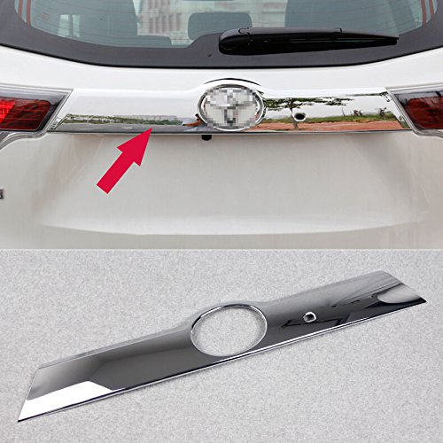Fit For Toyota Highlander 2016 2017 2018 2019 With Tail Gate Switch Hole Chrome Rear Trunk Lid Molding Trim Abs #TOP24