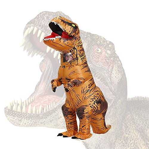 BAJENA - Disfraz, de dinosaurio, hinchable, para adulto y niño, para Halloween, fiesta, carnaval o navidad, para hombres y mujeres (110-150 cm)