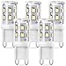 Produktbild G9 LED Lampe Kaltweiss 6000K 3W Ersatz 25W 28W 30W Halogenlampen, Nicht Dimmbar, Kein Flackern G9 LED Birnen Leuchtmittel, AC 220-240V G9 LED Lampen Kaltweiß, 5er Pack, Eco.Luma